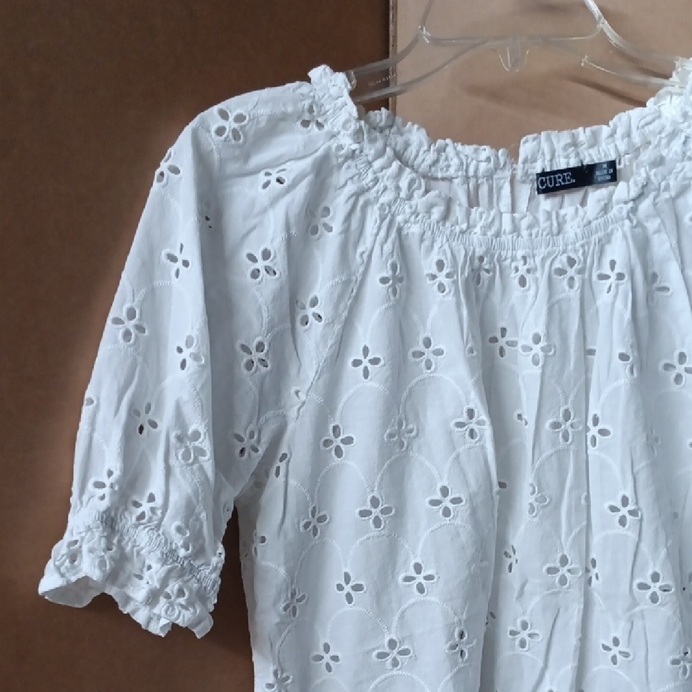 White Eyelet Blouse - Picture 2 of 8